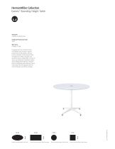 Eames Standing Height Table product sheet - 1