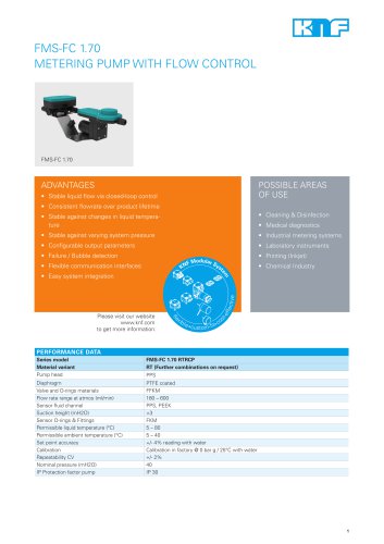 FMS-FC 1.70 METERING PUMP WITH FLOW CONTROL