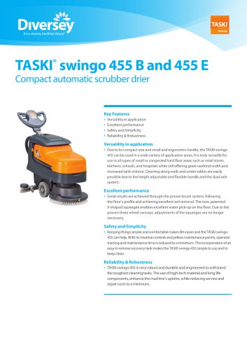 TASKI® swingo 455 B and 455 E