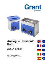 Analogue Ultrasonic EN Bath XUBA Series