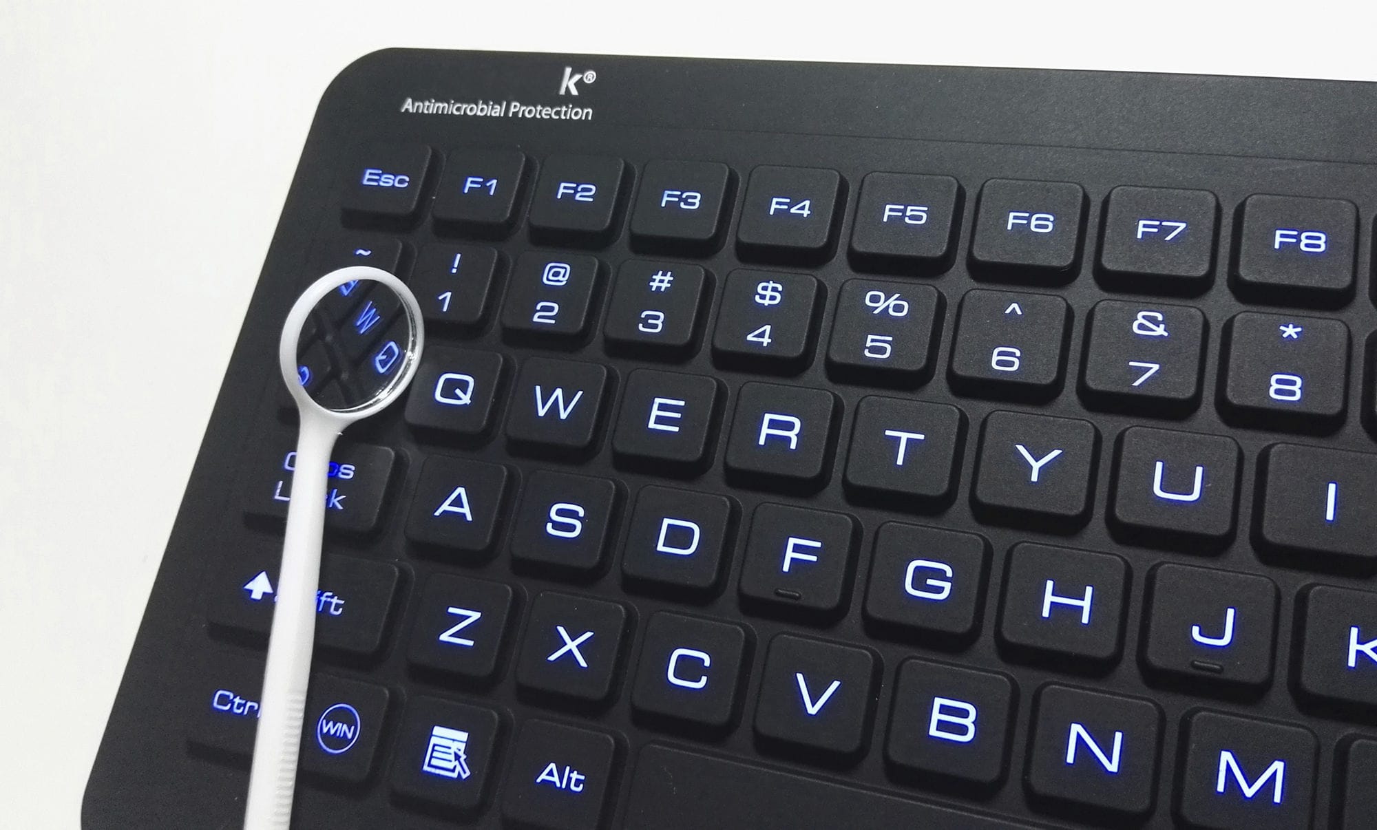 Teclado com touchpad PM08TPBL PAC Technology USB / em silicone