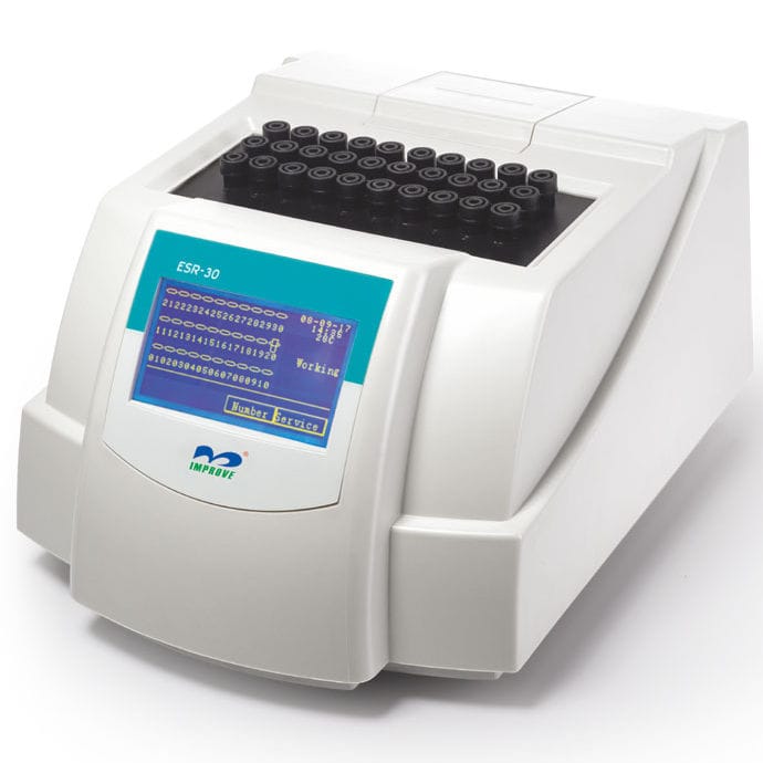 Analisador de velocidade de hemossedimentação automático ESR30 Improve Medical para Analisador de velocidade de hemossedimentação automático ESR30 Improve Medical para