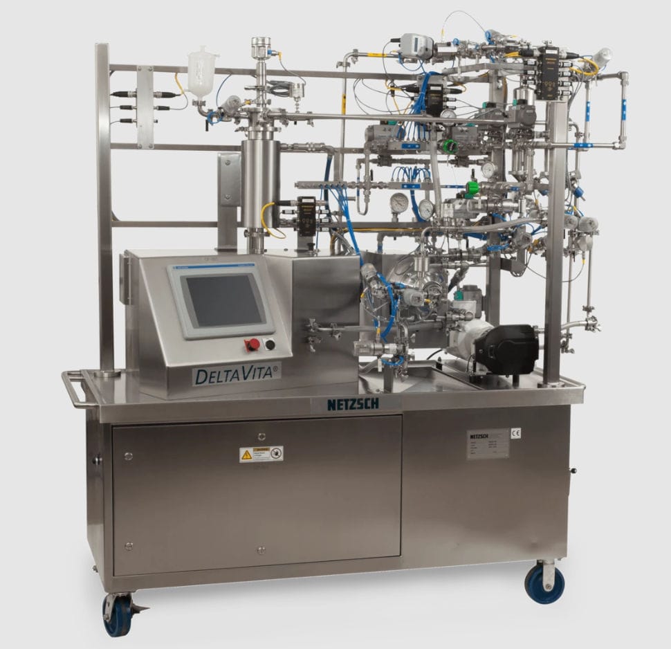 Moinho com rotor DeltaVita® 600 Netzsch para a indústria farmacêutica