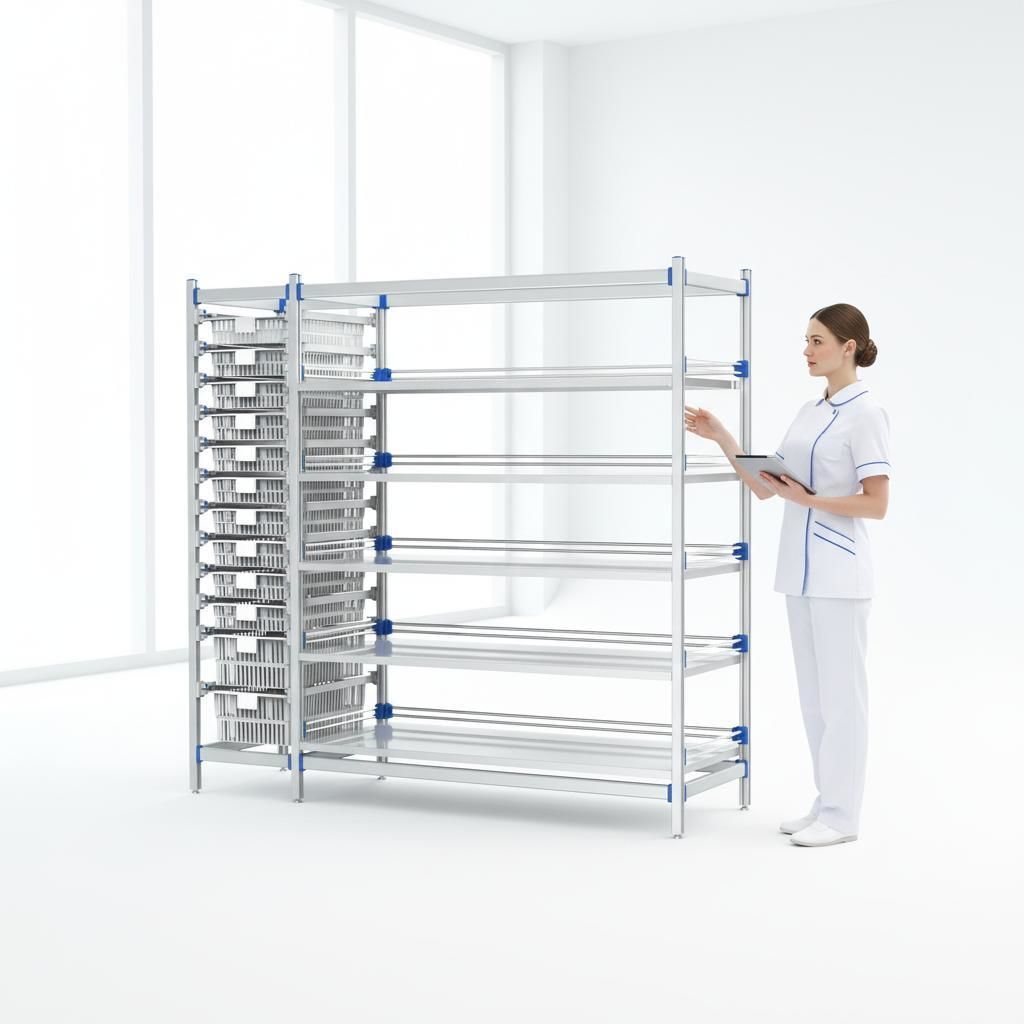 Estante modular - FG-P-4012F/B - Fangge Medical - para cestos / para ...
