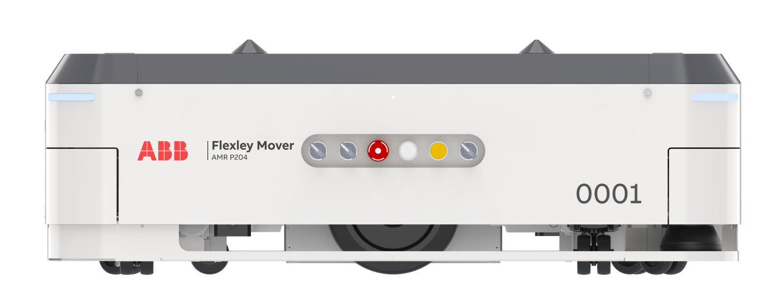 Robô móvel autônomo (AMR) para estabelecimento de saúde - Flexley Mover -  ABB Robotics - omnidirecional