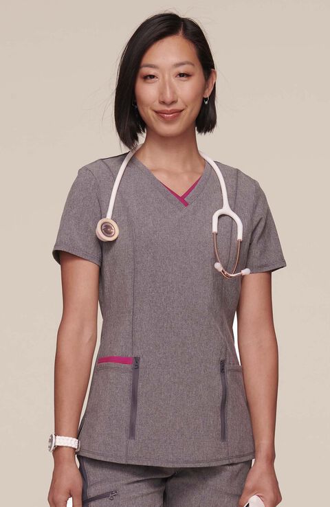 Camisa hospitalar de mulher - CK668A - Cherokee Uniforms - L / XL / M