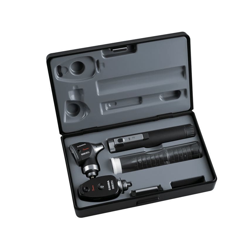 Otoscopio Oftalmoscopio Fibra Óptica Set Diagnóstico Gris | Cuotas sin interés Otoscopio Oftalmoscopio Fibra Óptica Set Diagnóstico Gris | Cuotas sin interés