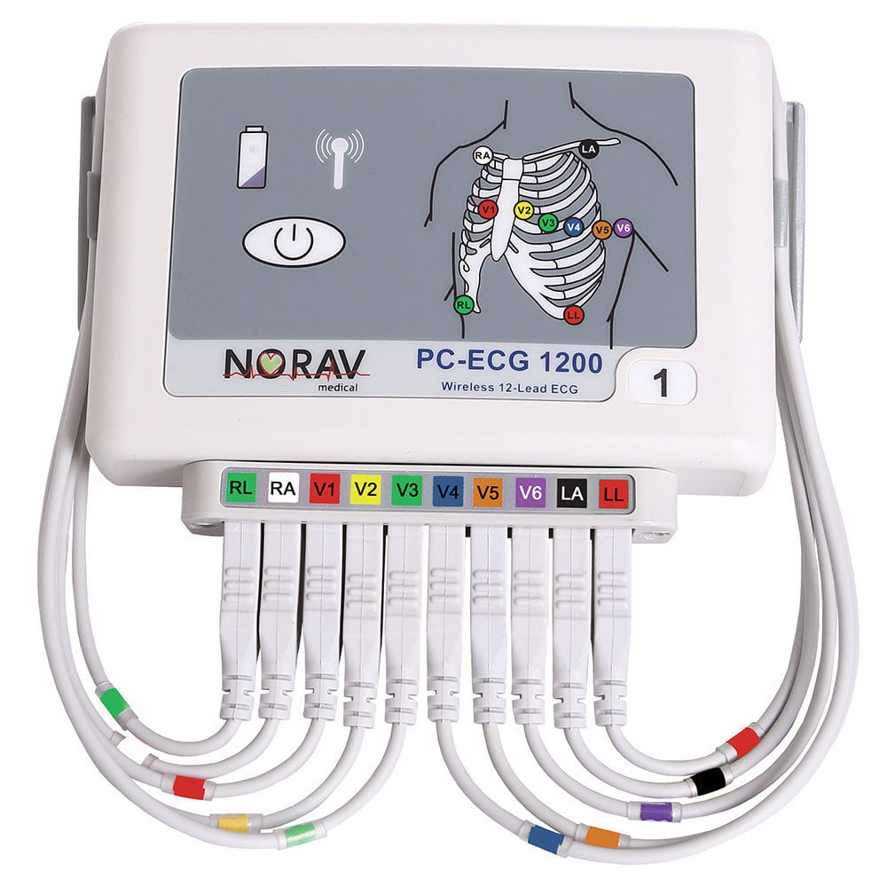 Eletrocardiógrafo para teste de esforço - 1200W - NORAV Medical - de 12 ...