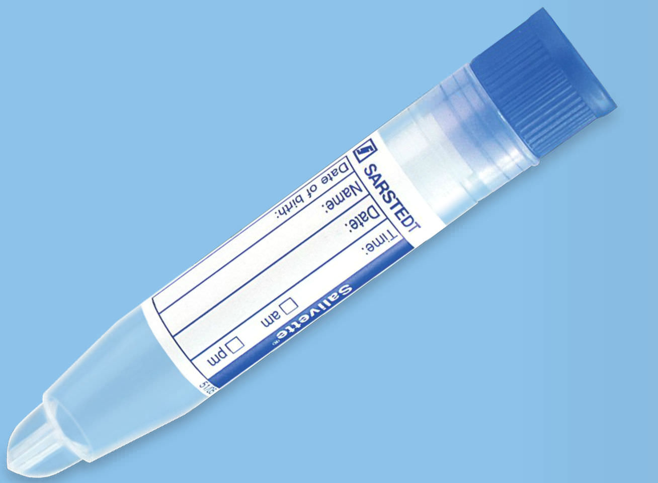 Tubo de coleta para diagnóstico Salivette® Sarstedt com fundo em