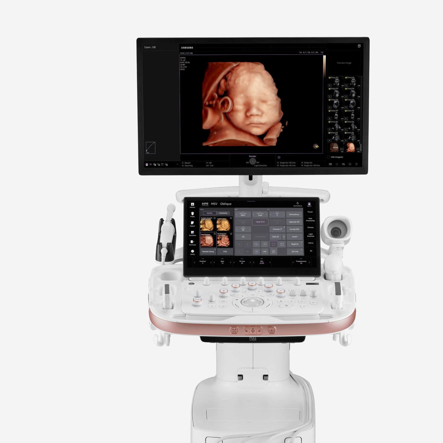 Aparelho de ultrassom com carrinho - HERA Z20 - Samsung Healthcare