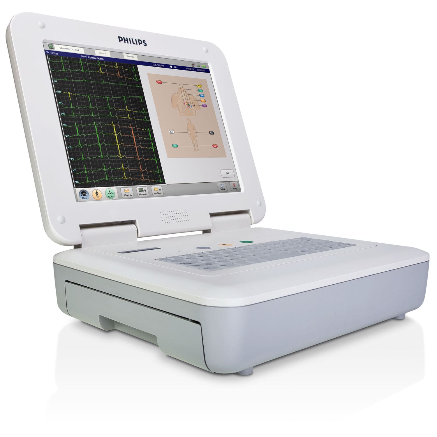 Eletrocardiógrafo para ECG em repouso - PageWriter TC70 - Philips