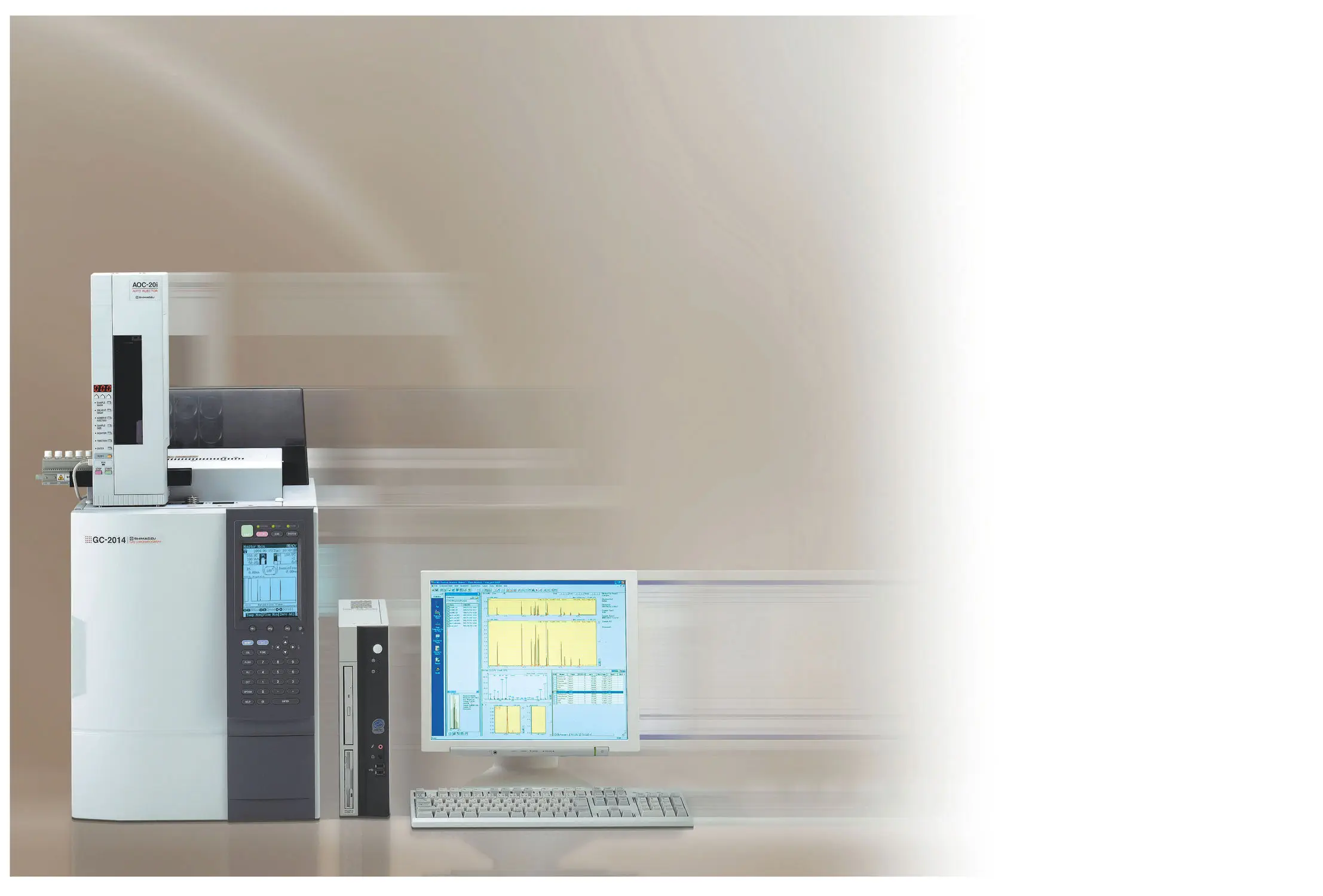 Sistema de cromatografia em fase gasosa - GC-2014 - Shimadzu