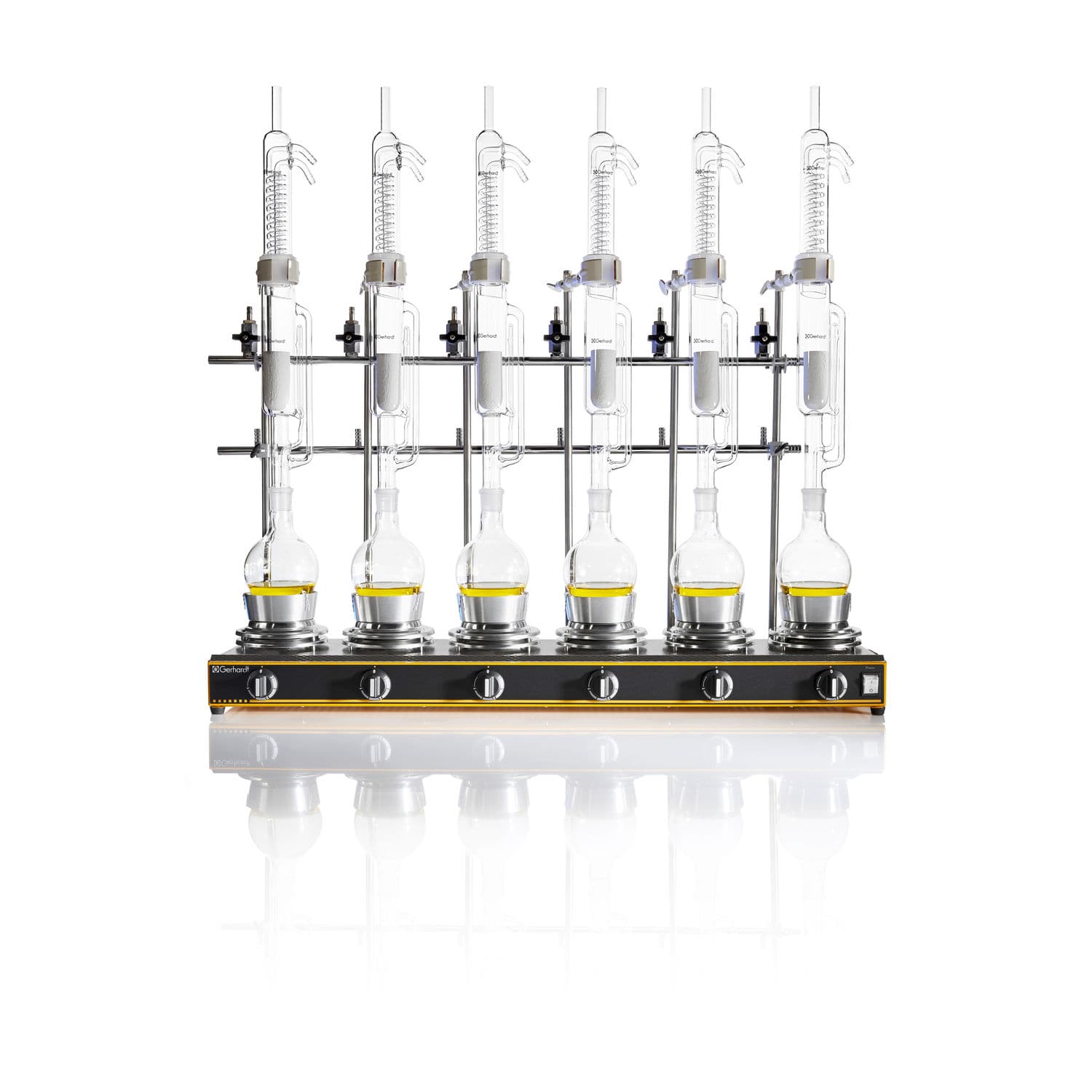 Extrator de laboratório de Soxhlet EV6 AII/16 C. Gerhardt GmbH & Co