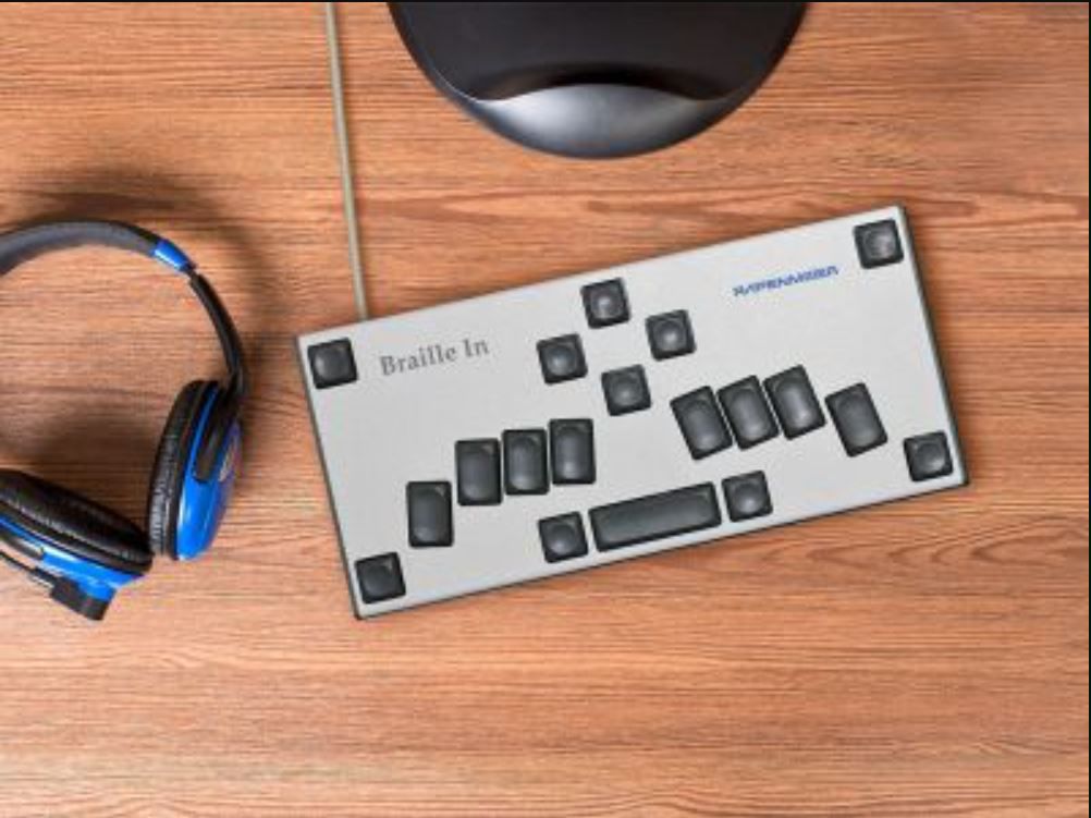 Teclado em Braille USB BrailleIn II Papenmeier