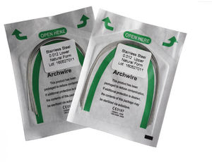 fio ortodôntico em aço inoxidável