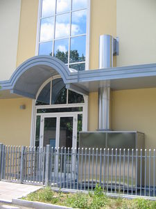 sistema de correio pneumático para lixo / para hospital / para roupa
