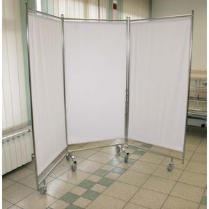 biombo hospitalar com rodízios