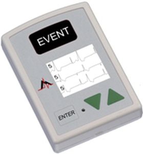 registrador de eventos ECG de 2 canais