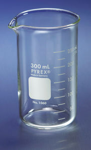 béquer de laboratório