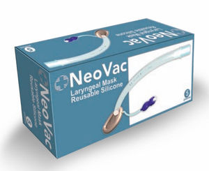 máscara laríngea para pacientes humanos / para anestesia / em silicone / reutilizável