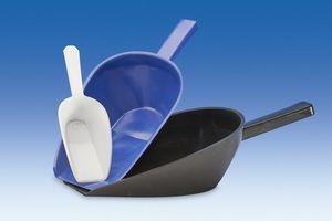 colher de laboratório tipo concha em material plástico