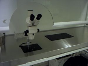 cabine para microscopia