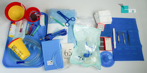 kit de instrumentos para angiografia