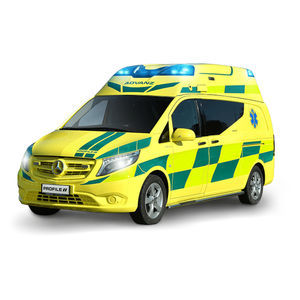 ambulância para técnicos de emergência médica