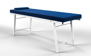 mesa de exame manual / de altura fixa / com encosto regulável / dobrável