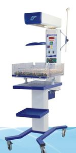 mesa de reanimação neonatal com rodízios