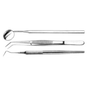 kit de instrumentos para diagnóstico odontológico