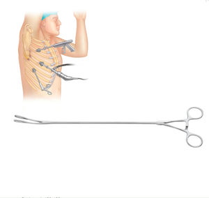 pinça de cirurgia