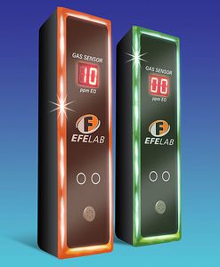 registrador de dados de concentração de gases