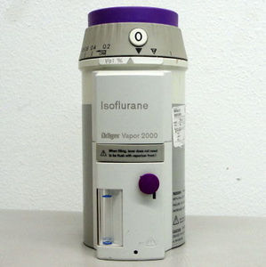 vaporizador de anestesia veterinária