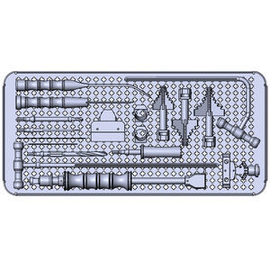 kit de instrumentos para cirurgia de artroscopia do joelho 1