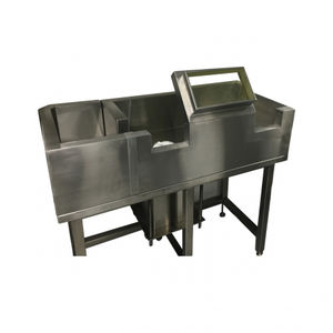 estação de trabalho de laboratório para manipulação de substâncias radioativas