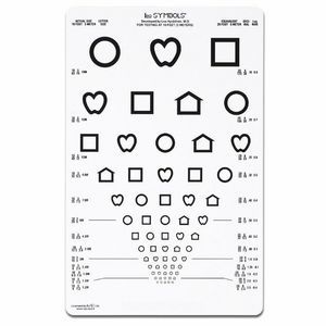 tabela de optótipos retroiluminada