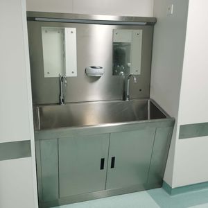 lavatório para centro cirúrgico com 2 postos