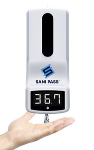 dispenser para álcool-gel de parede