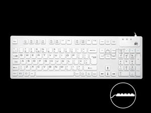 teclado hospitalar com teclado numérico