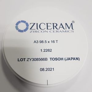 material dentário em zircônia