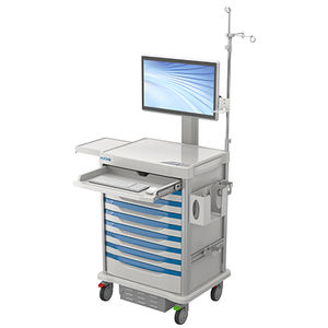 carrinho para computador hospitalar