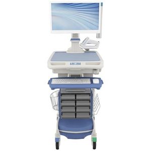carrinho para computador para distribuição de medicamentos