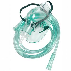 máscara de oxigênio em PVC