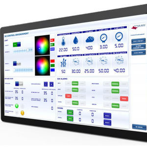 painel de controle de temperatura