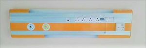 régua de gases medicinais horizontal