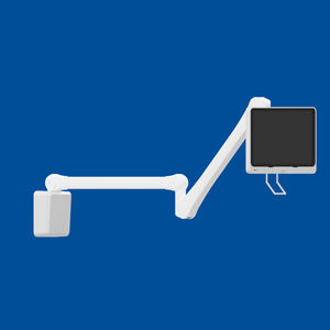 braço de suporte para monitor de entretenimento para os pacientes 1