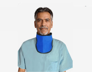 colar de tireóide de proteção radiológica com proteção frontal