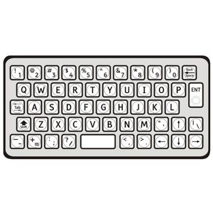 teclado com teclado numérico