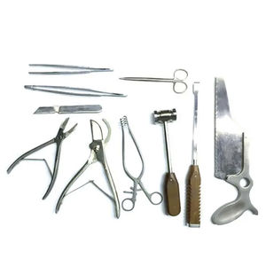 kit de instrumentos para necropsia